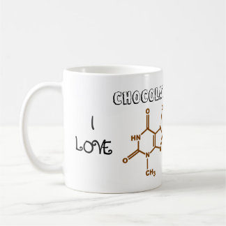 De Café Eu amo a caneca do chocolate & da cafeína