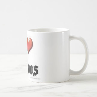 De Café eu amo a caneca do clássico dos tatuagens