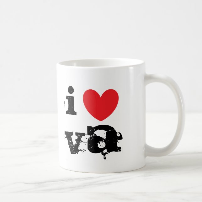 De Café Eu amo a caneca do VA (Direita)