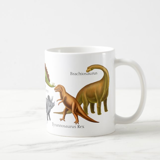 De Café Eu amo a caneca pré-histórica dos dinossauros (Direita)