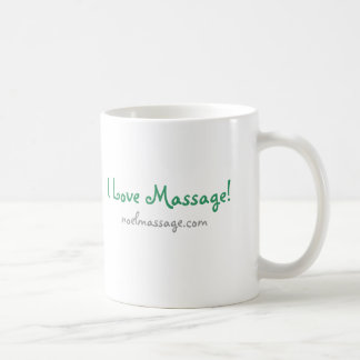 De Café Eu amo a massagem! Caneca