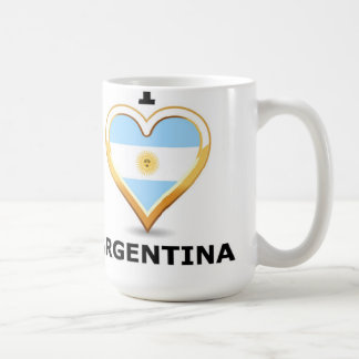 De Café Eu amo Argentina - caneca