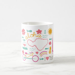De Café "Eu amo" caneca "de Maui Aloha "