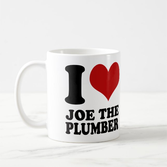 De Café Eu amo Joe a caneca do canalizador (Esquerda)