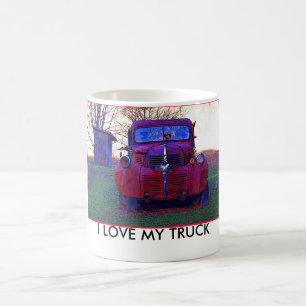 De Café Eu amo minha caneca do caminhão