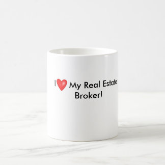 De Café Eu amo minha caneca do corretor imobiliário!