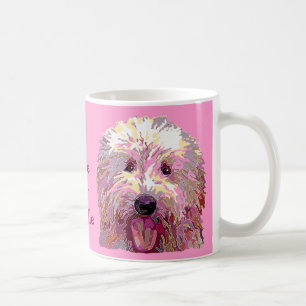 De Café Eu amo minha caneca do Doodle