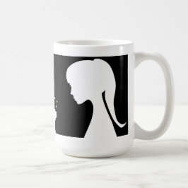 De Café Eu amo minha caneca do gato