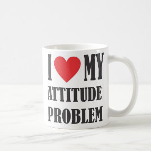 De Café Eu amo minha caneca do problema da atitude