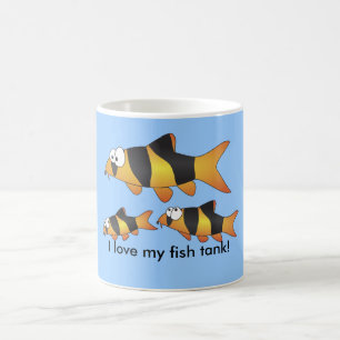 De Café Eu amo minha CANECA engraçada do loach do palhaç