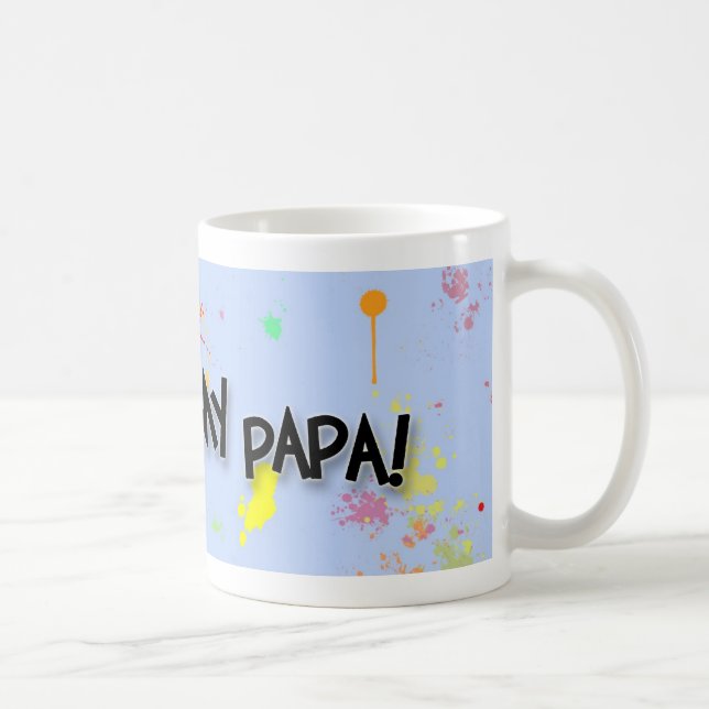 De Café Eu amo minha papá! Caneca (Direita)