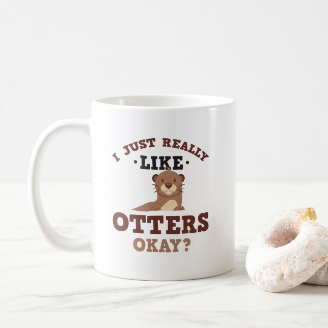De Café Eu apenas gosto realmente da caneca engraçada das (Com Donut)