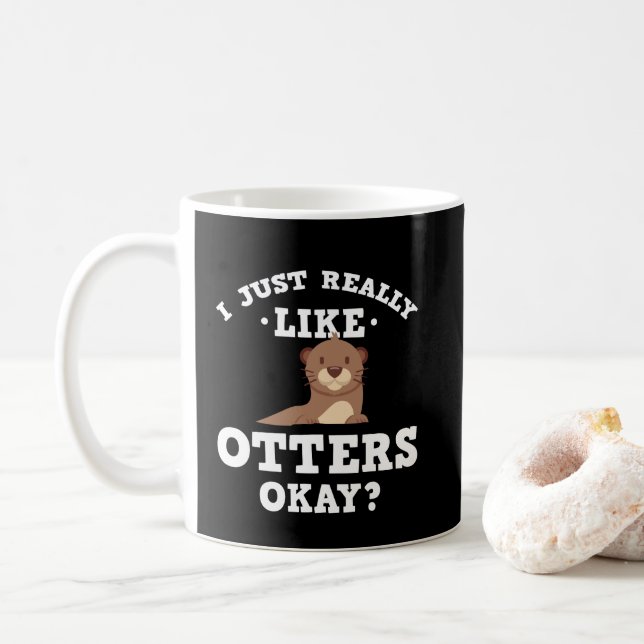 De Café Eu apenas gosto realmente da caneca engraçada das (Com Donut)