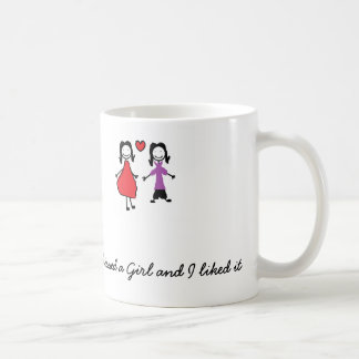 De Café Eu beijei uma caneca da lésbica da menina