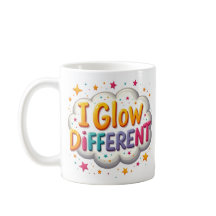 Eu Brilho Diferente Caneca Motivacional Colorida