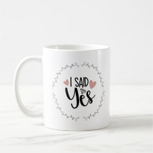De Café Eu disse sim a caneca
