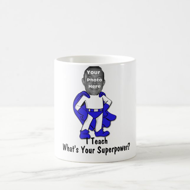 De Café Eu ensino, o que sou sua superpotência? Caneca (Centro)
