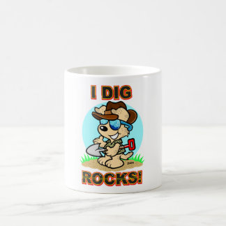 De Café Eu escavo rochas! Caneca