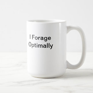 De Café Eu forrageio óptima a caneca
