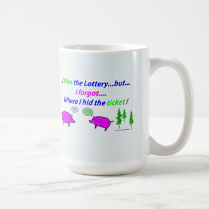 De Café Eu ganhei a caneca da lotaria (mas escondeu o