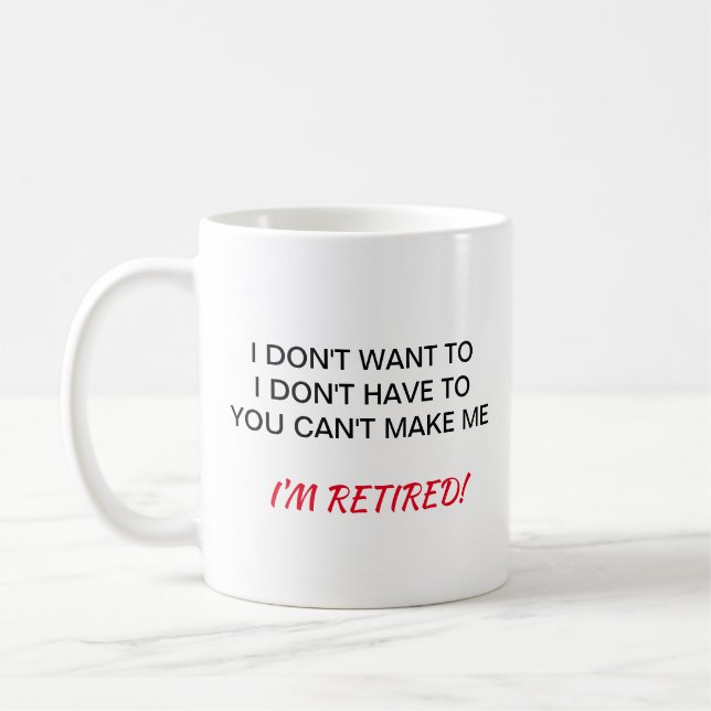 De Café Eu não me quero sou caneca aposentada (Esquerda)