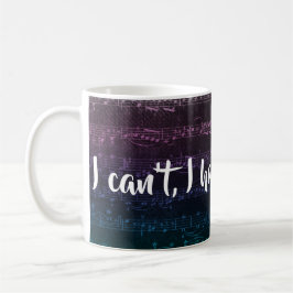 De Café Eu não posso, mim tenho a caneca do ensaio