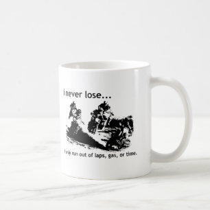 De Café Eu nunca perco a caneca do motocross da bicicleta
