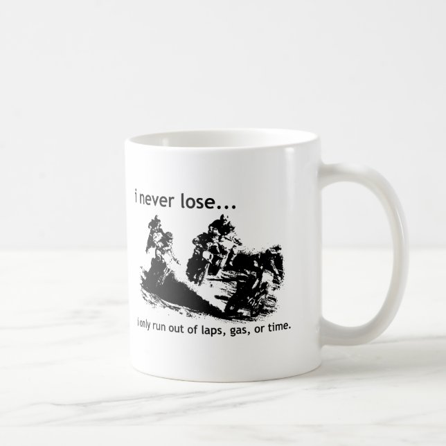 De Café Eu nunca perco a caneca do motocross da bicicleta (Direita)