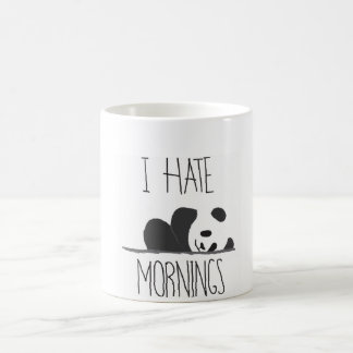 De Café Eu odeio a caneca panda matinal