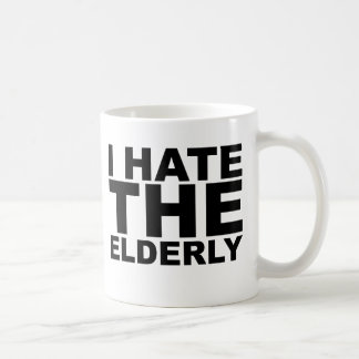 De Café EU ODEIO OS IDOSOS Camisa Chapéu Caneca Mousepad