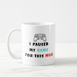 De Café Eu Pausar Meu Jogo Por Esta Caneca Piada Gamer Caf