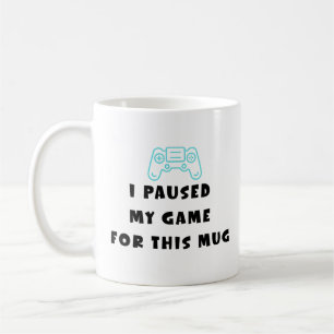 De Café Eu Pausar Meu Jogo Por Esta Caneca Piada Gamer Caf