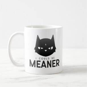 De Café Eu Poderia Ser Mais Má   Caneca Clássica do Gato B