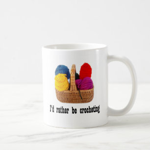 De Café Eu preferencialmente crocheting a caneca