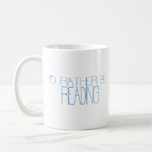 De Café Eu Preferiria Estar Lendo Caneca