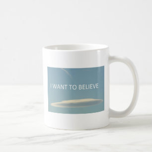 De Café "Eu quero acreditar" a caneca do divertimento