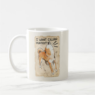 De Café Eu Quero Cillian Murphy – Caneca Fangirl Shiba Inu