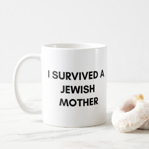 De Café Eu sobrevivi a uma caneca judaica da mãe