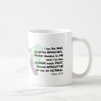 De Café Eu sou a videira, você sou os ramos… Caneca