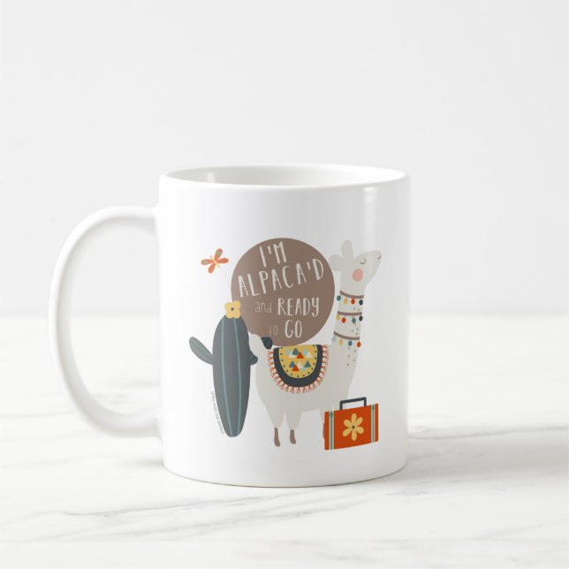 De Café Eu sou Alpaca'd e apronto-me para ir caneca (Esquerda)