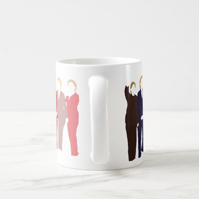 De Café Eu sou com sua caneca do arco-íris (Alça)