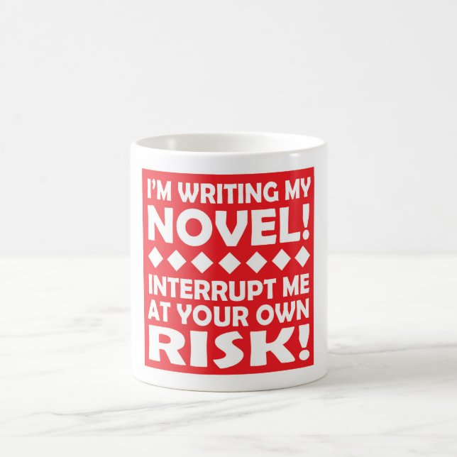 De Café "Eu SOU ESCREVENDO MINHA NOVELA!" caneca (Centro)