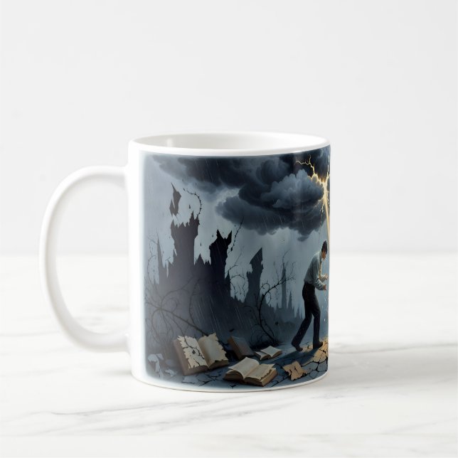 De Café Eu Sou Um Crente Caneca Amor Transforma Tudo (Esquerda)