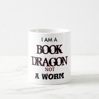 De Café Eu sou um dragão do livro não uma caneca morna