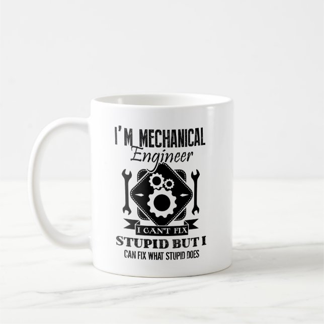 De Café Eu sou uma caneca do engenheiro mecânico (Esquerda)
