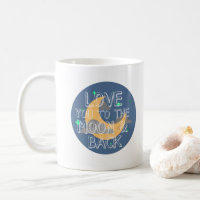 Eu te amo à caneca do azul da lua e da parte