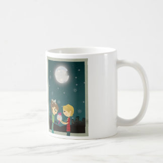 De Café Eu te amo à lua e à caneca traseira