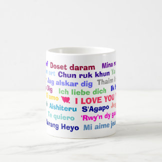 De Café Eu te amo caneca