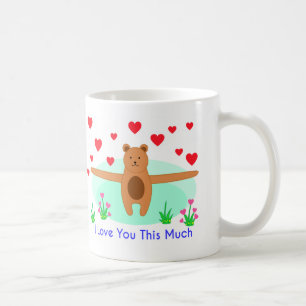 De Café Eu te amo esta muita caneca