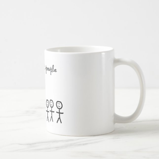 De Café Eu ver pessoas curtas da caneca (Direita)